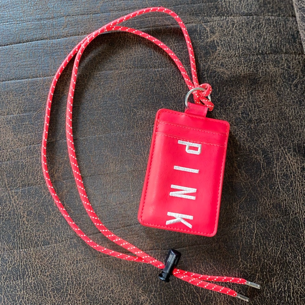 Victoria Secret Pink Faux Leather ID/Card holder
